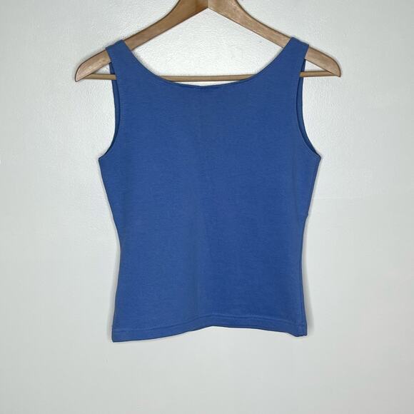 Vintage 90s Y2K Energie Babydoll Tank Top Womens Large Blue Cotton Casual - Picture 7 of 8